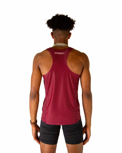 Men's Maroon Performance Singlet
