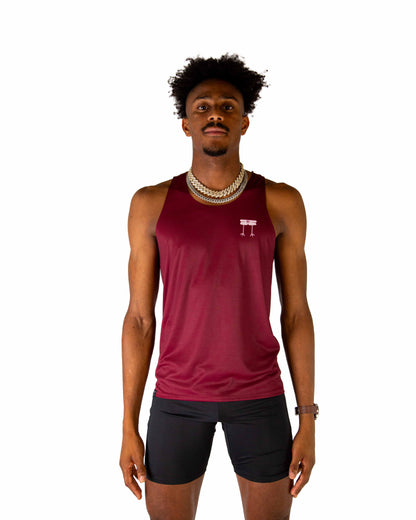 Men's Maroon Performance Singlet