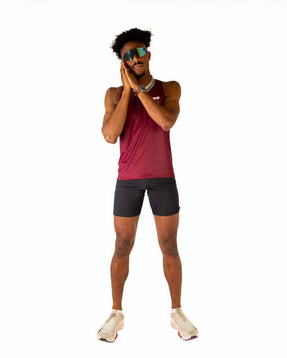 Men's Maroon Performance Singlet