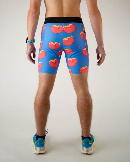 Men's Juicy Peaches 8" Half Tights