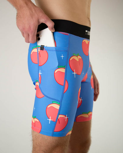 Men's Juicy Peaches 8" Half Tights