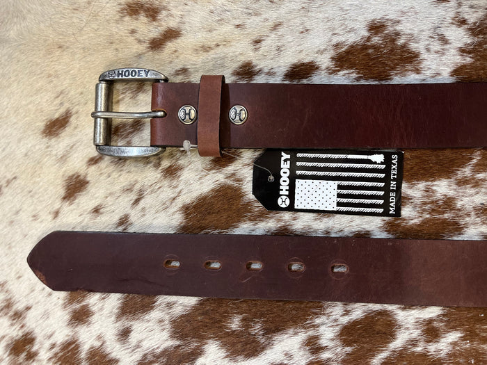 Hooey Men's Brown Bomber Belt HMBLT041-Painted Cowgirl Western Store