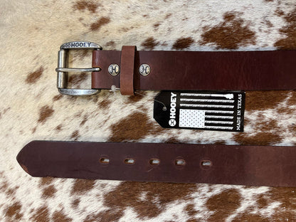 Hooey Men's Brown Bomber Belt HMBLT041-Painted Cowgirl Western Store