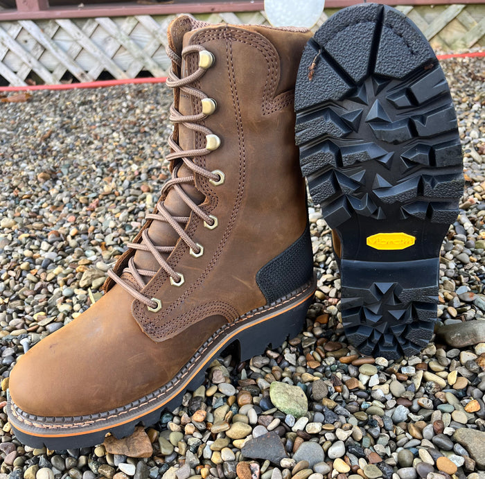 R. Watson Men’s 600G Insulated Waterproof 9” Lace Up Logger Work Boot RW1300W-Painted Cowgirl Western Store