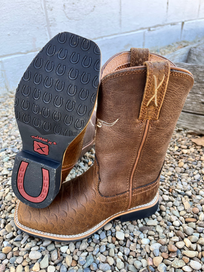 Twisted X Children’s & Youth Top Hand Tan Leather Cowboy Boots YTH0016-Painted Cowgirl Western Store
