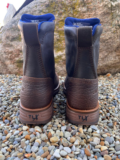Tony Lama Men's High Range Pecan Brown Comp Toe Waterproof Work Boots TW3430-Painted Cowgirl Western Store