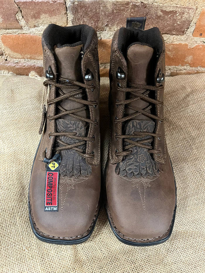 Rocky Women’s Legacy 32 6" Lace Up Waterproof Composite Safety Toe Work Boots RKW0411-Painted Cowgirl Western Store
