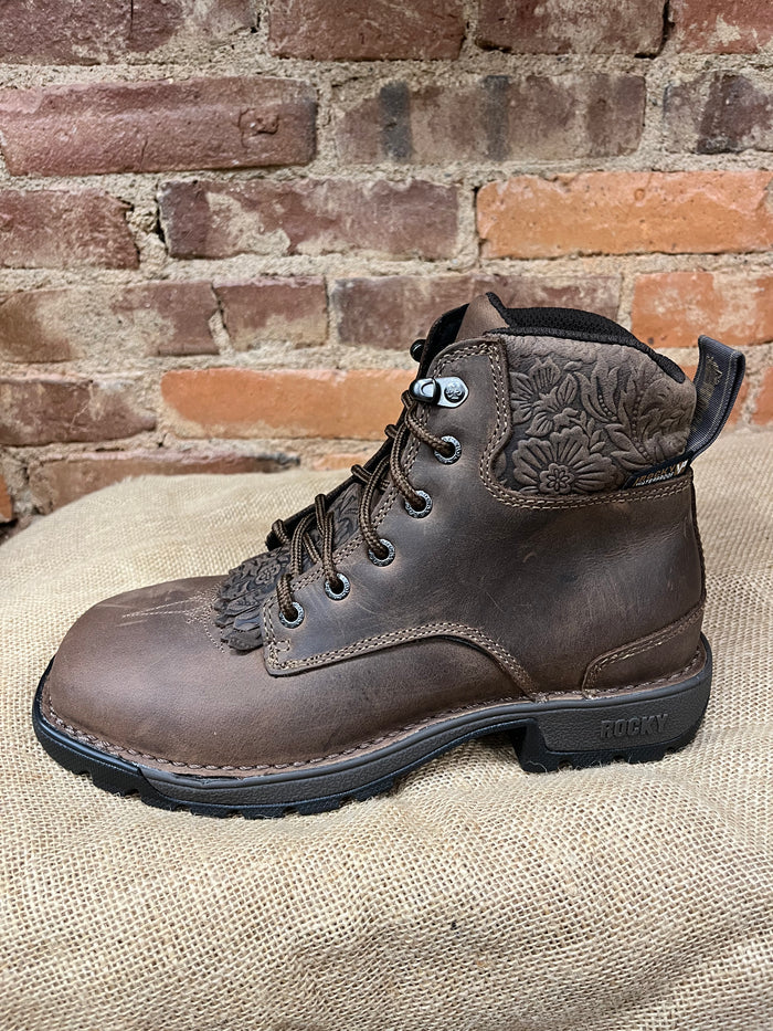 Rocky Women’s Legacy 32 6" Lace Up Waterproof Composite Safety Toe Work Boots RKW0411-Painted Cowgirl Western Store