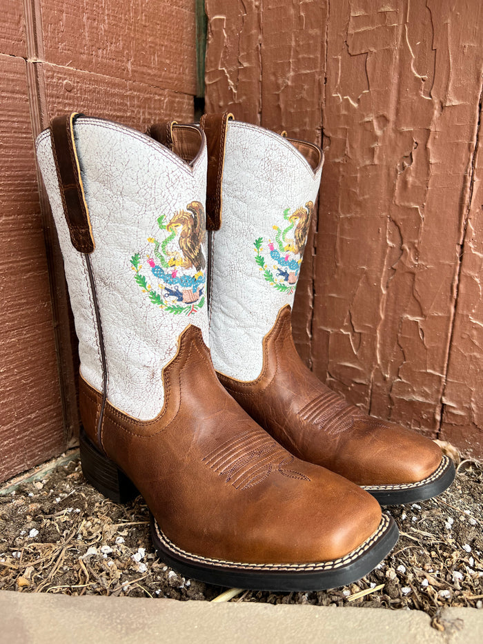 Ariat Men's Sport Orgullo Mexicano Chocolate Cowboy Boots 10038385-Painted Cowgirl Western Store