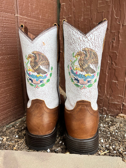 Ariat Men's Sport Orgullo Mexicano Chocolate Cowboy Boots 10038385-Painted Cowgirl Western Store