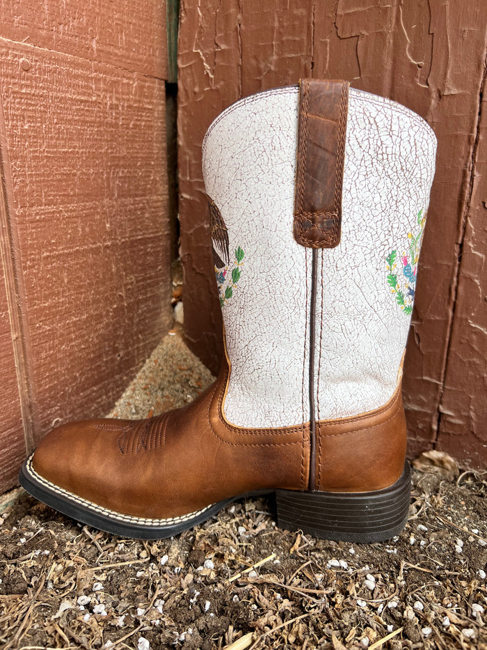 Ariat Men's Sport Orgullo Mexicano Chocolate Cowboy Boots 10038385-Painted Cowgirl Western Store