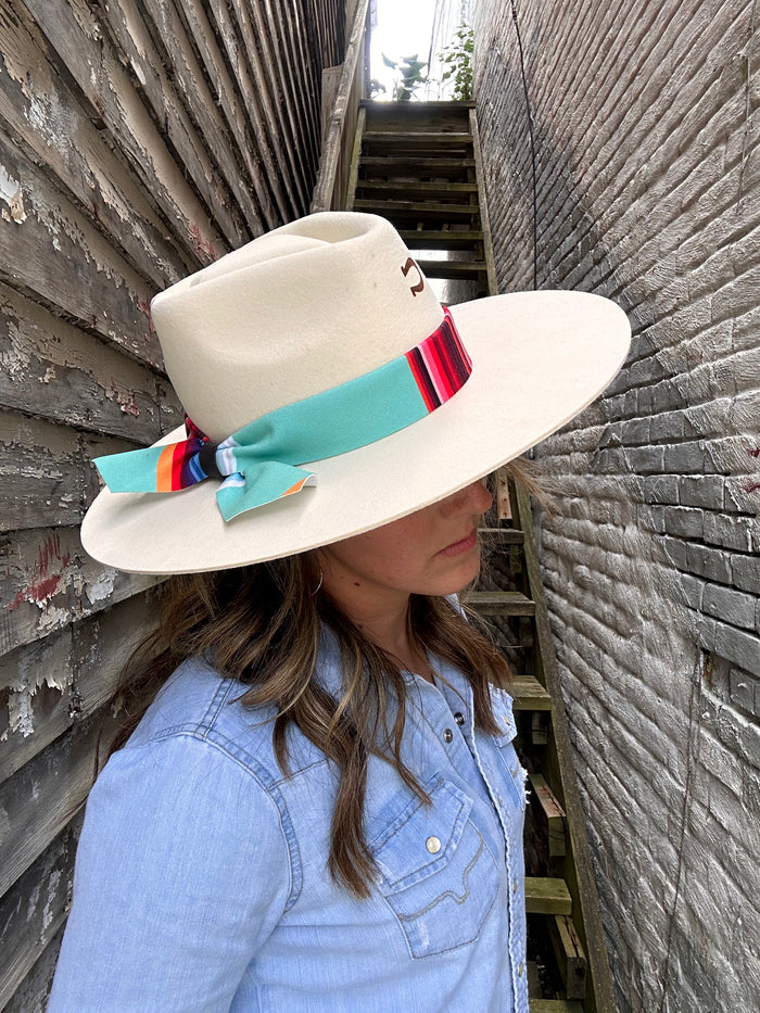 Charlie One Horse Indian Lodge Ivory Western Fashion Cowgirl Hat CWINDL-0036 28-Painted Cowgirl Western Store