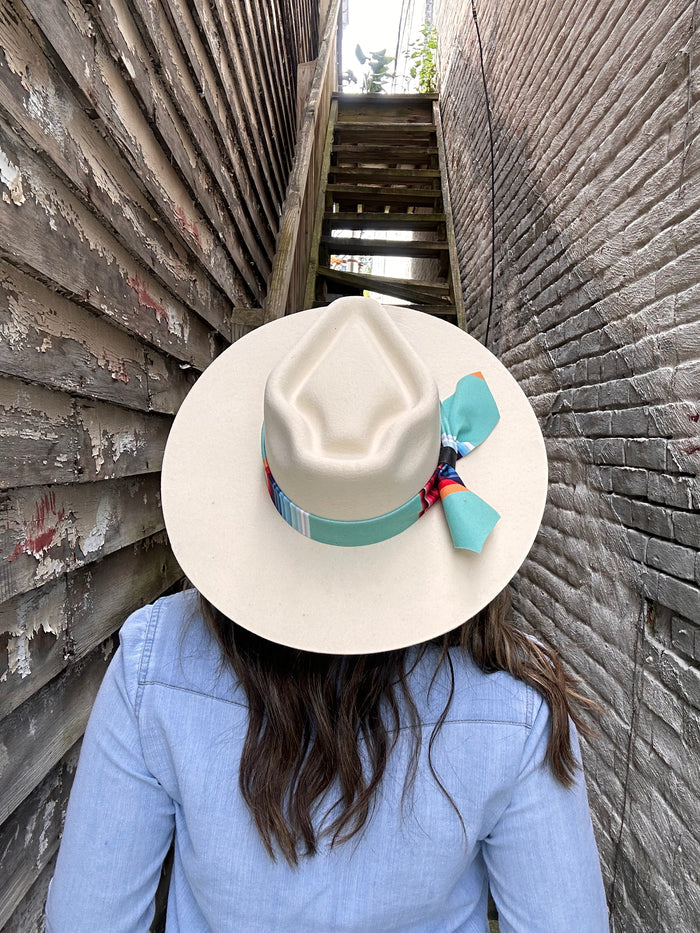 Charlie One Horse Indian Lodge Ivory Western Fashion Cowgirl Hat CWINDL-0036 28-Painted Cowgirl Western Store