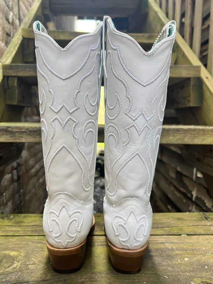 Corral Women's White Snip Toe Cowgirl Boots Z5046-Painted Cowgirl Western Store