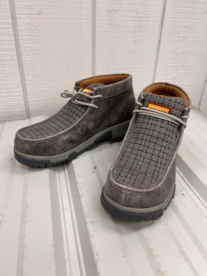 Twisted X Men's Grey Chukka Driving Nano Safety Toe Work  Shoe MXCN001-Painted Cowgirl Western Store