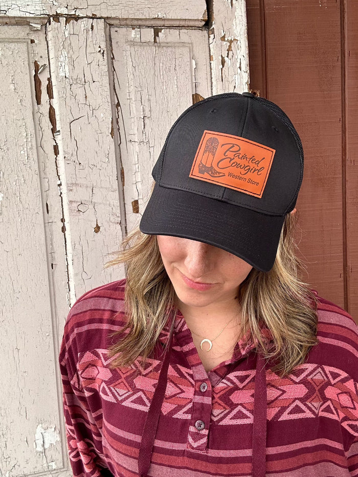 Painted Cowgirl Black Unisex Ball Cap-Painted Cowgirl Western Store