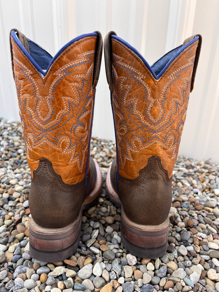 Roper Little Boy's Colt Brown Leather Square Toe Cowboy Boots 9991-0150 9991-0140-Painted Cowgirl Western Store