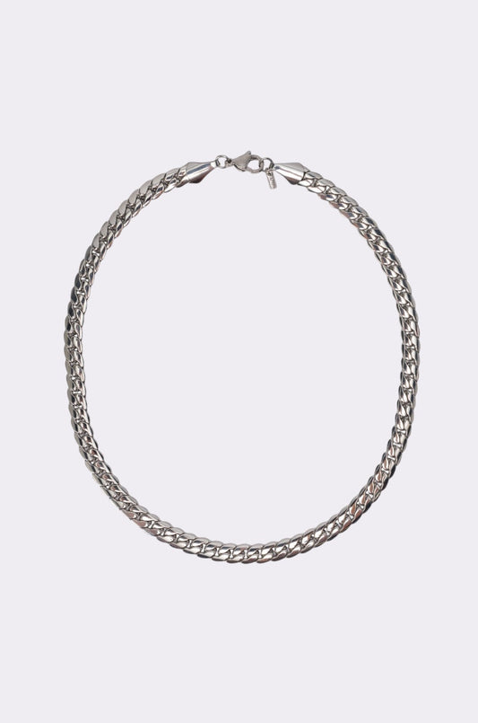 16 INCH MIAMI CHAIN 8MM IN SILVER