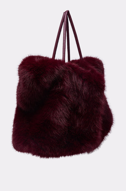 ALAIA FAUX FUR TOTE