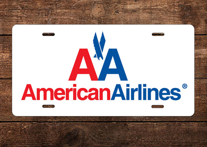 American Airlines License Plate
