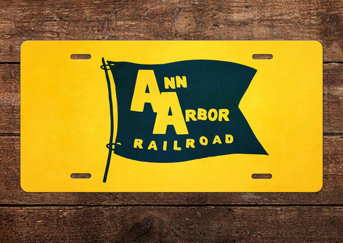 Ann Arbor Railroad License Plate