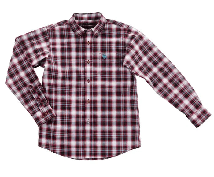 Ariat Boy's Pro Kenneth Snow Bunting Long Sleeve Western Shirt 10042800-Painted Cowgirl Western Store