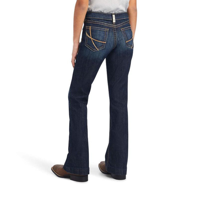 Ariat Girl's REAL Amira Wide Leg Stretch Trouser Jeans 10041104-Painted Cowgirl Western Store