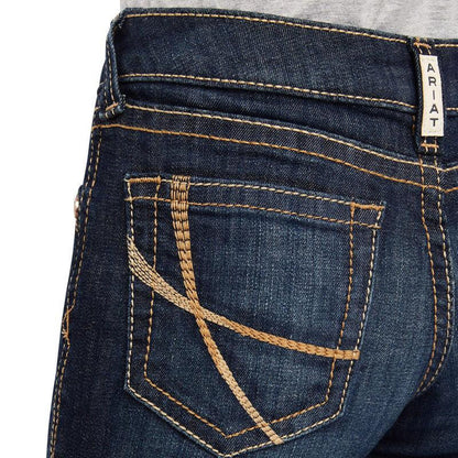 Ariat Girl's REAL Amira Wide Leg Stretch Trouser Jeans 10041104-Painted Cowgirl Western Store