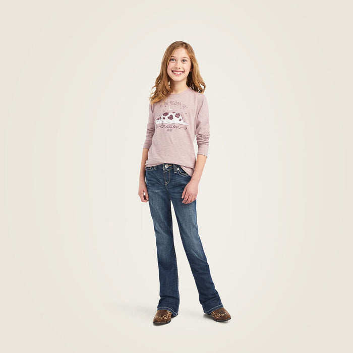 Ariat Girl's R.E.A.L Dreaming Mood Long Sleeve Tee 10042298-Painted Cowgirl Western Store