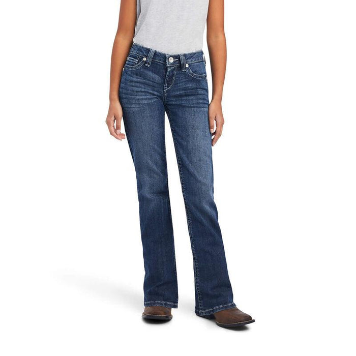 Ariat Girl's REAL Esmeralda Boot Cut Jeans 10042215-Painted Cowgirl Western Store