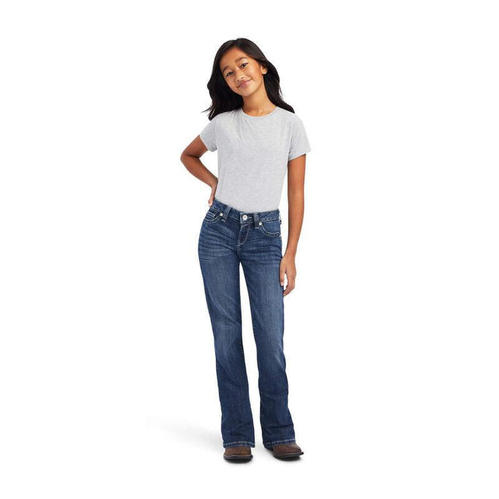 Ariat Girl's REAL Esmeralda Boot Cut Jeans 10042215-Painted Cowgirl Western Store
