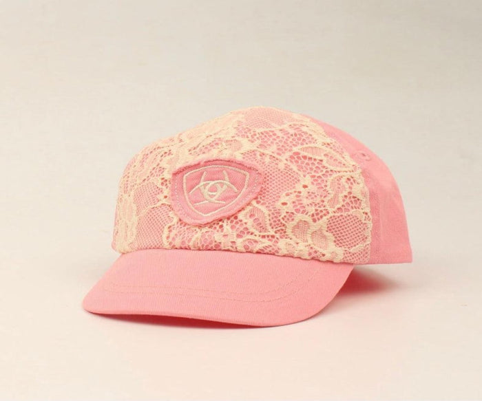 Ariat Infant Lace Pink Ball Cap A300008330-Painted Cowgirl Western Store