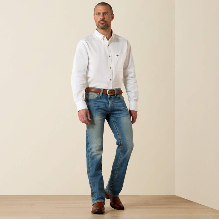 Ariat Men's M7 Rocker Stretch Stirling Shasta Light Wash Stackable Straight Leg Jean 10031997
