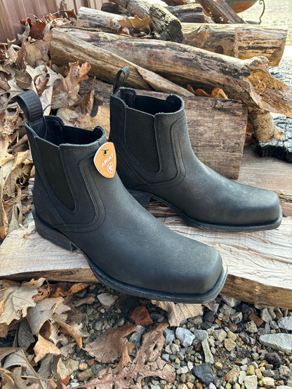 Ariat Men's Midtown Rambler Black Square Toe Chelsea Boots 10050876-Painted Cowgirl Western Store