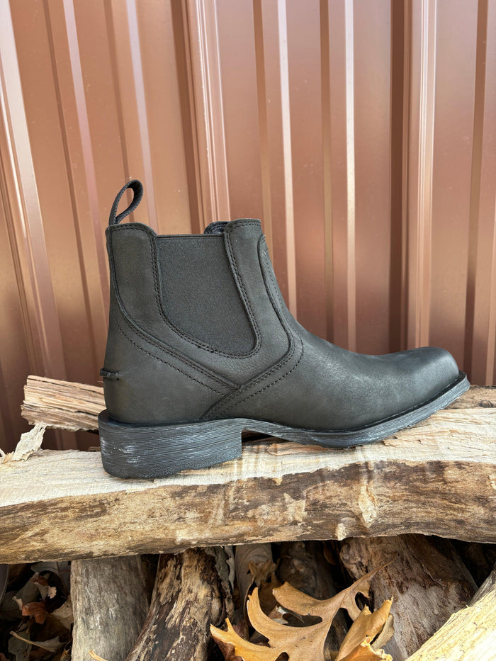 Ariat Men's Midtown Rambler Black Square Toe Chelsea Boots 10050876-Painted Cowgirl Western Store