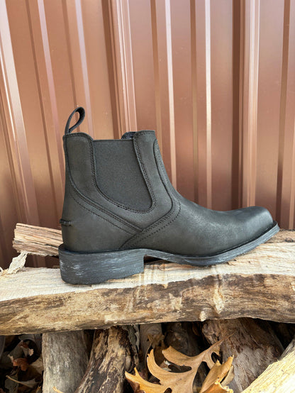 Ariat Men's Midtown Rambler Black Square Toe Chelsea Boots 10050876-Painted Cowgirl Western Store