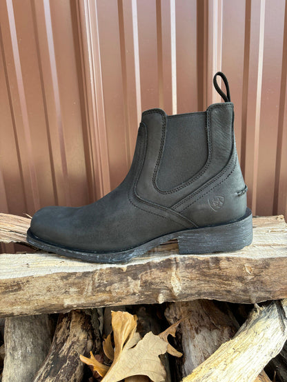 Ariat Men's Midtown Rambler Black Square Toe Chelsea Boots 10050876-Painted Cowgirl Western Store