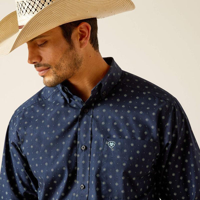 Ariat Men's Percy Midnight Classic Fit Long Sleeve Western Shirt 10048382-Painted Cowgirl Western Store