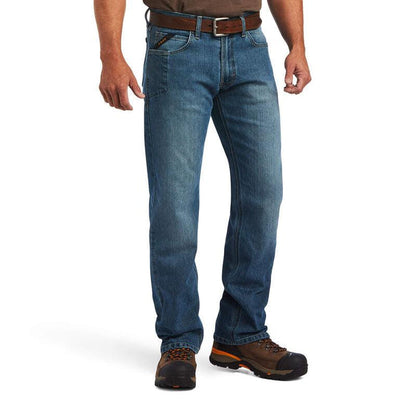 Ariat Men's Rebar M5 DuraStretch Stackable Straight Leg Jeans 10039288-Painted Cowgirl Western Store
