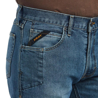 Ariat Men's Rebar M5 DuraStretch Stackable Straight Leg Jeans 10039288-Painted Cowgirl Western Store