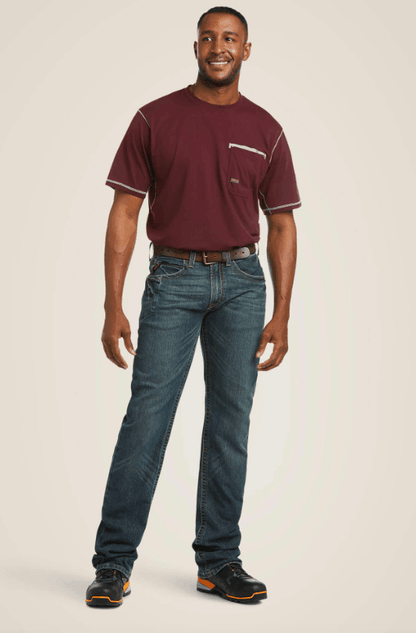 Ariat Men's Rebar M5 Straight DuraStretch Stackable Straight Leg Jean 10016222