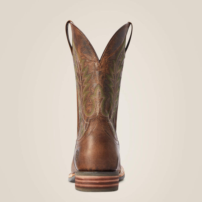 Ariat Men's Ridin' High Pecan Brown Square Toe Cowboy Boot 10042468-Painted Cowgirl Western Store