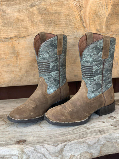 Ariat Men's Sport Flying Proud Square Toe Cowboy Boots 10042405-Painted Cowgirl Western Store