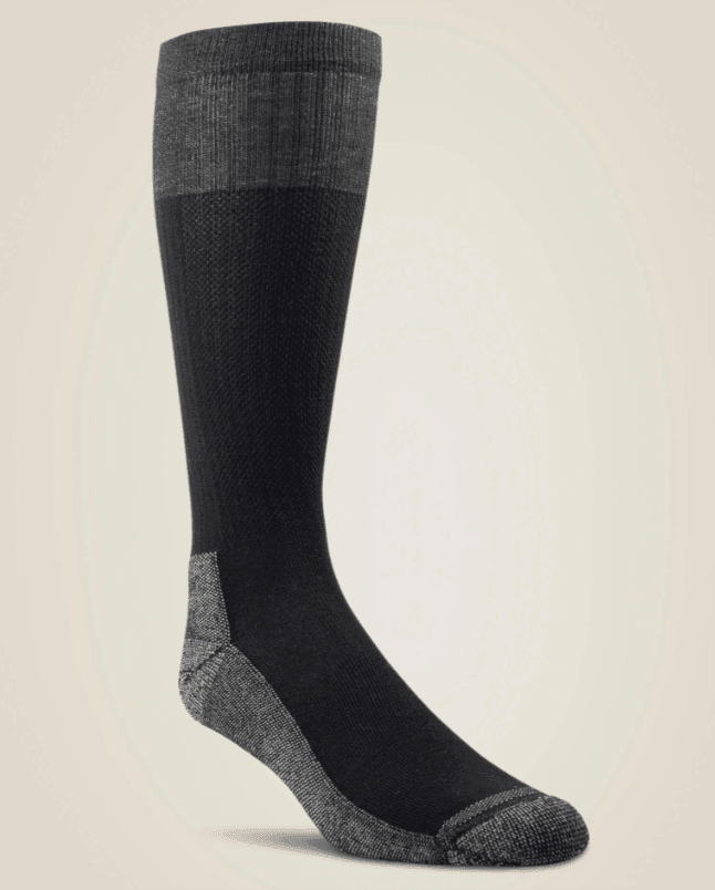 Ariat VentTEK® Black Over the Calf Western Boot Socks 2 Pair Pack 10038254