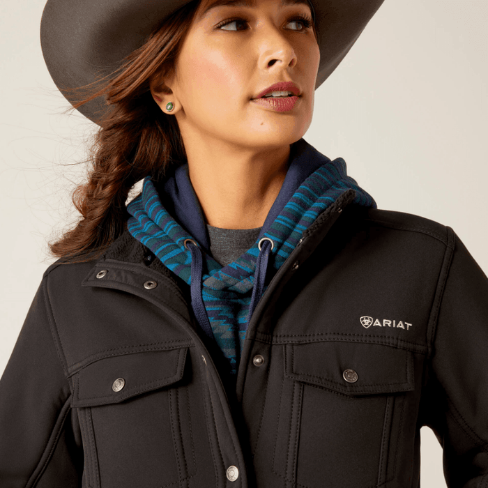 Ariat Women's Black Berber Back Softshell Jacket 10046445