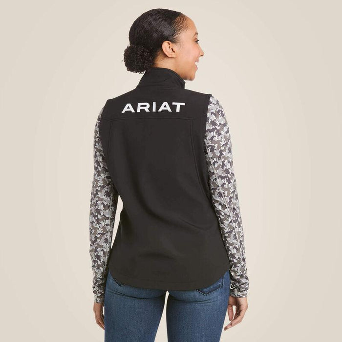 Ariat Women's Black New Team Softshell Vest 10020762-Painted Cowgirl Western Store