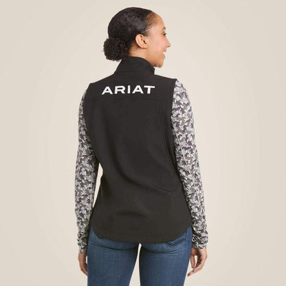 Ariat Women's Black New Team Softshell Vest 10020762-Painted Cowgirl Western Store