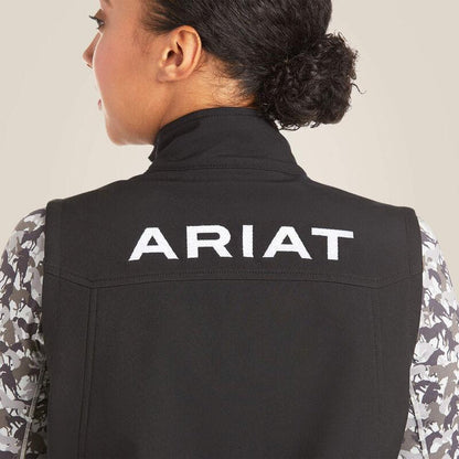 Ariat Women's Black New Team Softshell Vest 10020762-Painted Cowgirl Western Store