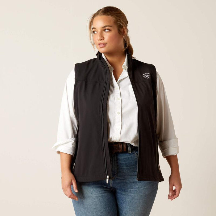 Ariat Women's Black New Team Softshell Vest 10020762-Painted Cowgirl Western Store