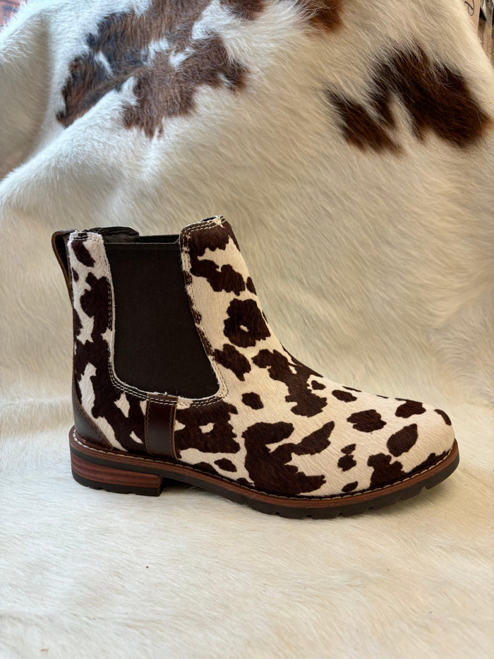 Ariat Women's Brown Cowhide Hair-On Wexford Lug Chelsea Bootie 10050915-Painted Cowgirl Western Store